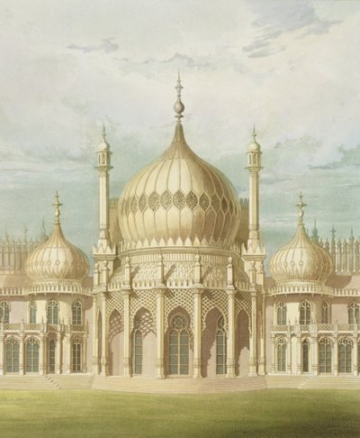 Exterior del Salón de Vistas del Pabellón Real, Brighton por John Nash, 1826 de John Nash